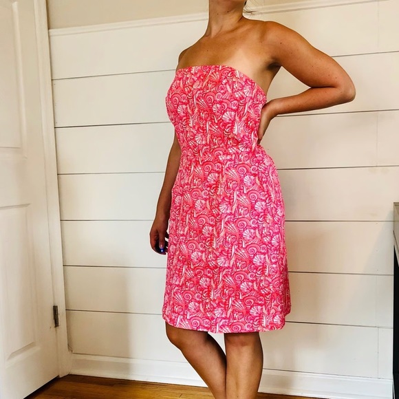 Vineyard Vines Dresses & Skirts - VINEYARD VINES SHELLS ALLOVER PRINT STRAPLESS DRESS    NEW
